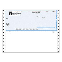 Custom Continuous Multipurpose Voucher Checks For CYMA®, 9 1/2" x 7", 2-Part, Box Of 250