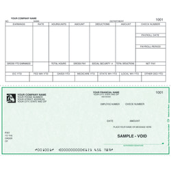 Custom Continuous Payroll Checks For DACEASY®, 9 1/2" x 7", 3-Part, Box Of 250