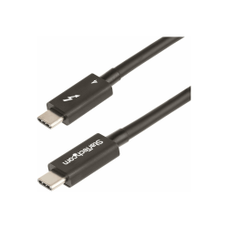 StarTech.com 1.6ft/50cm Thunderbolt 4 Cable, 40Gbps, 100W PD, 4K/8K Video, Intel-Certified, Compatible w/Thunderbolt 3/USB 3.2/DisplayPort