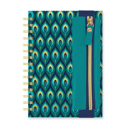 Studio Oh! Oliver Notebook With Pen Pocket, 8-1/4" x 5-3/4", 160 Pages, Cascadian Plumes, Total Qty 1