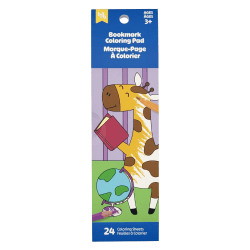 Little Yellow Bicycle® Bookmark Coloring Pad, Giraffe, Pad Of 24 Bookmarks