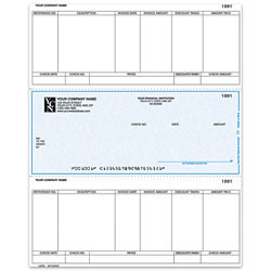 Laser Accounts Payable Checks For Sage Peachtree®, 8 1/2" x 11", Box Of 250, AP53, Middle Voucher