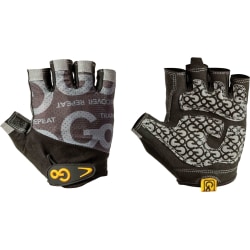 GoFit Men's Pro Trainer Gloves (Large) - Large Size - Synthetic Leather Palm, Silicone Grip, Jersey Back