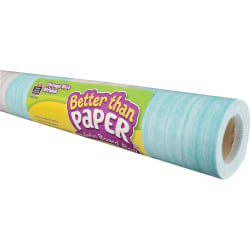 Teacher Created Resources® Better Than Paper® Bulletin Board Paper Rolls, 4' x 12', Vintage Blue Stripes, Pack Of 4 Rolls