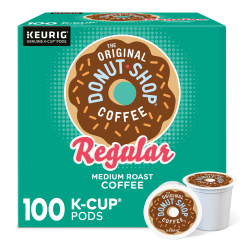 The Original Donut Shop® Single-Serve Coffee K-Cup®, Medium Roast, Classic, Carton Of 100
