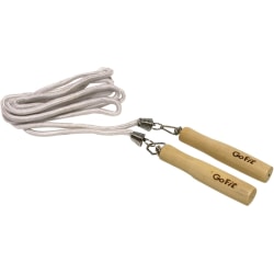 GoFit Classic Jump Rope - 108" Length - Steel, Polypropylene, Wood