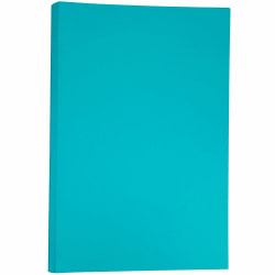 JAM Paper® Ledger Matte Paper, Sea Blue, Ledger (11" x 17"), 100 Sheets Per Pack, 24 Lb, 30% Recycled