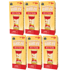 Teacher Created Resources Liquid Motion Bubbler, Red & Yellow, Pack Of 6