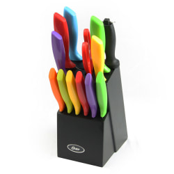 Oster Stainless-Steel 14-Piece Cutlery Set, Assorted Colors
