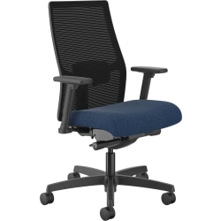 HON® Ignition 2.0 Mid-Back Mesh Office Chair, Navy/Black