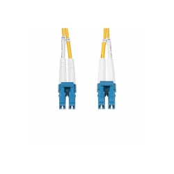 StarTech.com 15m (49.2ft) LC to LC (UPC) OS2 Single Mode Duplex Fiber Optic Cable, 9/125, 100G, Low Insertion Loss, LSZH Fiber Jumper Cord