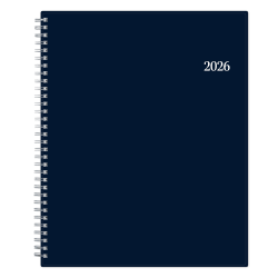 2026 Blue Sky Weekly/Monthly Planner, 8-1/2" x 11", Passages/Solid Navy, January To December, 148659