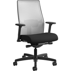 HON® Ignition 2.0 Mesh Mid-Back Office Chair, Black/Fog
