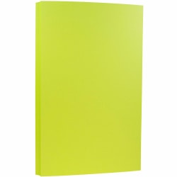 JAM Paper® Card Stock, Wasabi Lime Green, Legal (8.5" x 14"), 65 Lb, Pack Of 50
