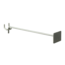 Azar Displays Extension Metal Bracket Hook, 9", Silver
