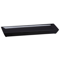 Erwyn Products Brilliance Amenity Trays, 3-3/4" x 10", Black, Total Qty 8