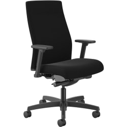 HON Ignition Ergonomic Fabric Mid-Back Task Chair, Black