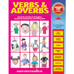 Barker Creek Grammar Activity Book, Verbs And Adverbs, Grades 1 To College