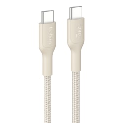 Belkin BoostCharge Pro Braided USB-C To USB-C 240W Charging Cable, Sand