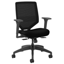 HON® Solve Mesh Mid-Back Task Chair, Black