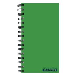 2025 TF Publishing Small Weekly/Monthly Planner, 3-1/2" x 6-1/2", Green Grass, January To December