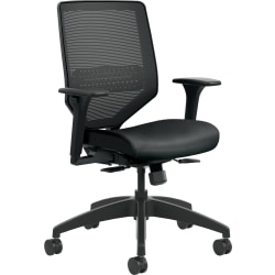 HON® Solve Ergonomic Mesh Mid-Back Office Chair, Black