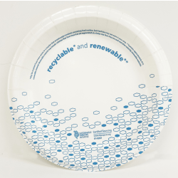 Dixie Basic® Hampton, 8.5" Light-Weight Disposable Paper Plates, 500 Count (125 Plates Per Pack, 4 Packs Per Case)