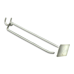 Azar Displays Metal Scan Hooks, 8", Silver, Pack Of 50 Hooks