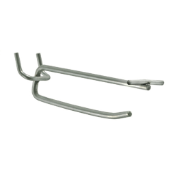 Azar Displays Galvanized Metal Flip Scan Hooks, 4", Pack Of 50 Hooks