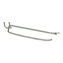 Azar Displays Galvanized Metal Flip Scan Hooks, 8", Pack Of 50 Hooks