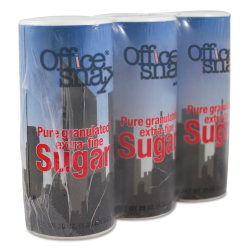 Office Snax® Sugar Canisters, 20 Oz, Pack Of 3 Canisters