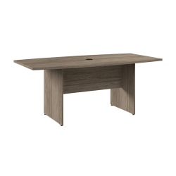 WorkPro Motiva Office Conference Table With Wood Base, 29"H x 72"W x 36"D, Modern Hickory, Installation Included