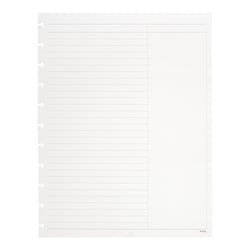 TUL® Discbound Notebook Refill Pages, Letter Size, Margin Ruled, 100 Pages (50 Sheets), White