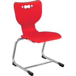 MooreCo Hierarchy No Arms Cantilever Chair, Red