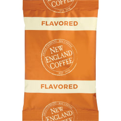 New England Coffee Single-Serve Coffee Packets, Hazelnut Creme, Carton Of 24