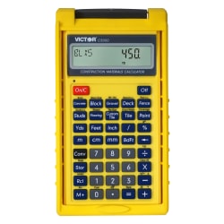 Victor® C5000 Construction Materials Calculator With Protective Case