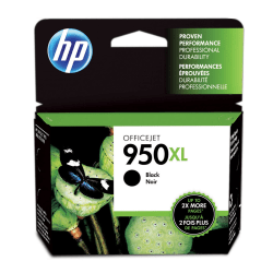 HP 950XL Black High-Yield Ink Cartridge, CN045AN