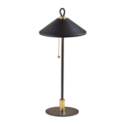 Adesso Kaden Table Lamp, 19-3/4"H, Black