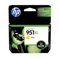 HP 951XL Yellow High-Yield Ink Cartridge, CN048AN