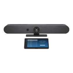 Logitech For Zoom Rooms Appliances Small Room - Video conferencing kit (video bar, touch controller) - Zoom Certified, Certified for Microsoft Teams, GoToRoom Certified, RingCentral Certified, Pexip Certified