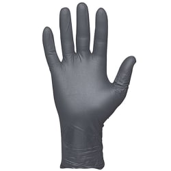 Showa Best Powder Free Disposable Gloves, Large, Black, Case Of 1,000 Gloves