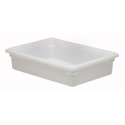 Cambro Poly Food Boxes, 6"H x 18"W x 26"D, White, Pack Of 6 Boxes