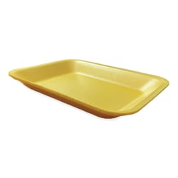 GEN Meat Trays, #8P, 8-7/8"H x 10-13/16"W x 1-1/2"D, Yellow, Pack Of 200 Trays