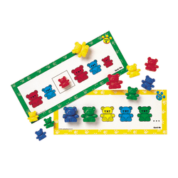Learning Resources® Three Bear Family® Pattern Cards, 11 1/2"H x 5 15/16"W x 7/16"D, Multicolor, Pre-K - Grade 3, Pack Of 16