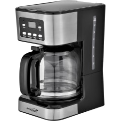 Brentwood TS-222BK 12-Cup Digital Coffee Maker, Black - Programmable - 800 W - 12 Cup(s) - Multi-serve - Timer - Black