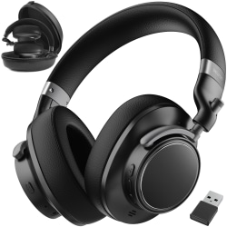 Delton M201 Wireless Computer Headset, Auto Pair USB Dongle, Black, Total Qty 1