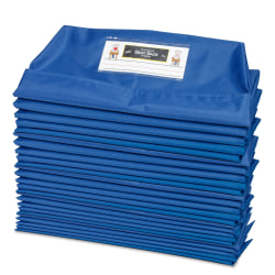 Victor Seat Sack® Chair Cover Classroom Pack, 10" x 17", Blue, Pack Of 25 Pockets