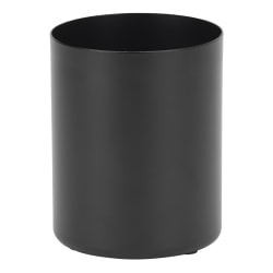 Realspace™ Metal Pencil Cup With Antimicrobial Treatment, 4" x 3-3/16" x 3-3/16", Black