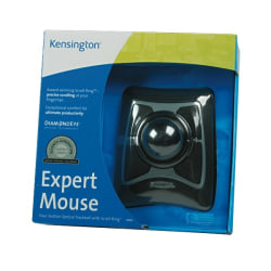 Kensington® Expert Mouse Wired Trackball, Black/Gray