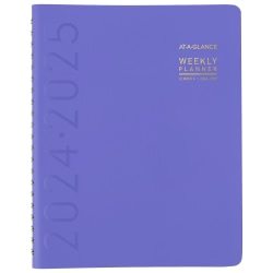 2024-2025 AT-A-GLANCE® Contemporary Weekly/Monthly Academic Planner, 8-1/4" x 11", Purple, July 2024 To June 2025, 70957X18